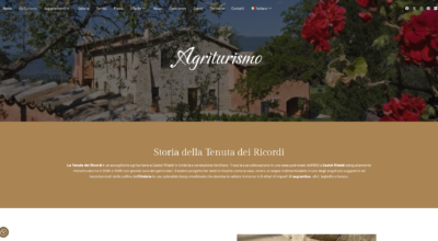 Nowa strona internetowa gospodarstwa rolnego La Tenuta dei Ricordi
